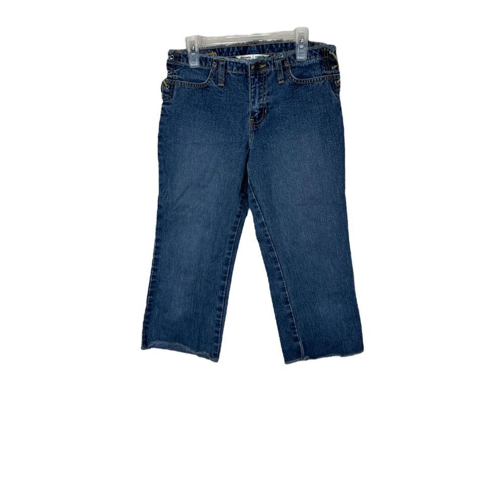 Vintage Abercrombie & Fitch Y2K Lace Up Capri Jeans